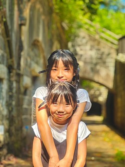 りのちゃん＆ゆのちゃん(石原岳森林公園)