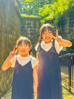 りのちゃん＆ゆのちゃん(石原岳森林公園)